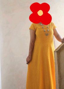 Vibrant Yellow Ethnic Gown