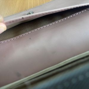 Grey Textured Clutch Wallet