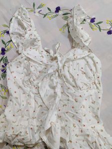 Cute Floral Print Crop Top