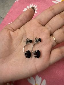 Elegant Black Stone Earrings