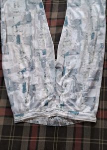 Abstract Print Wide Leg Pants