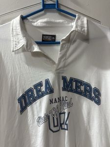 white colour full sleeve T-shirt