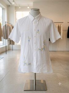 Cute EMBROIDED white Shirt
