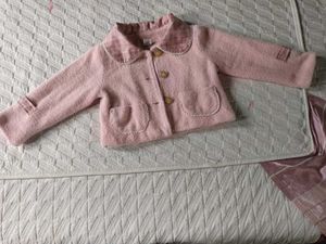 Girls Pink Knit Cardigan