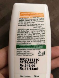Garnier Sunscreen &amp; Vitamin C Serum