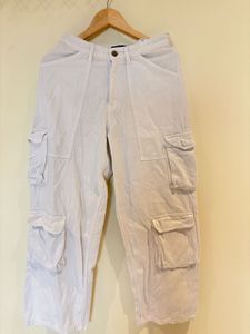 White Cargo Pants