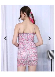 Floral Print Ruffle Dress