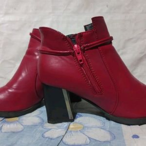Red Ankle Boots