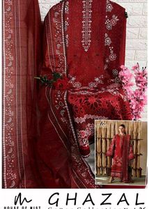 Ghazal 26  3 pc cottons suit.