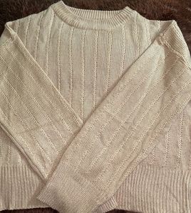 Beige Knit Sweater - Stylish & Comfortable