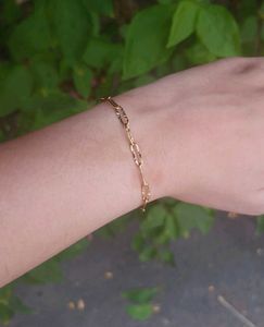 Anti Tarnish paperclip link bracelet