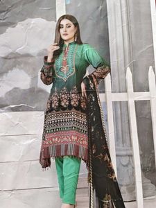 Printed unstitched dress Material