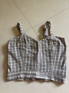 Cute Plaid Crop Top