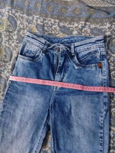 Blue Denim Bootcut Jeans for Girls