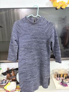 Marks and Spencer-Chic Blue Textured Mini Dress