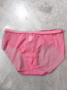 Pretty Pink Lace Trim Briefs