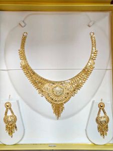 One Gram Gold Traditional Bridal Necklace set 1