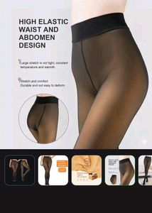 Cozy Fleece-Lined Tights for Women