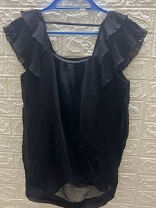 Black Flaired Top