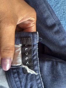 Dark Wash Denim Flare Pants