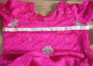 Vibrant Pink Embroidered Kurta Set with Dupatta