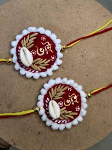 Set of 2 fabric rakhi