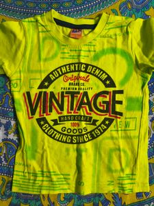 green printed t shirt for boys