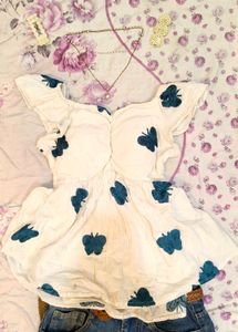 Chic Crepe Butterfly Print Topi