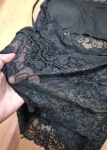 Net padded camisole dress