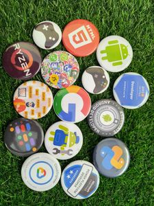 Pack Of 15 2 in One Badges