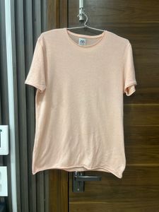 Zara Pink Crewneck T-Shirt