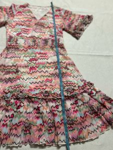 Patterned Mini Dress