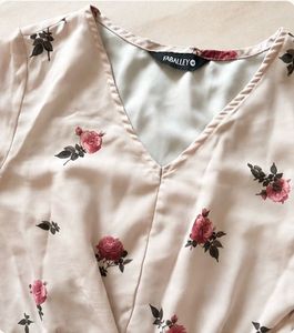 Floral Print V-Neck Top