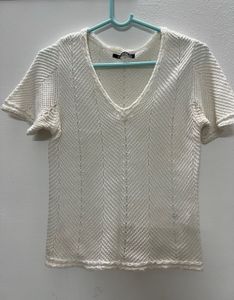 Cute Knitted V-Neck Top🧶