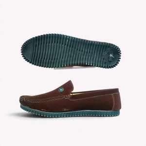 Men's Brown Suede Loafers