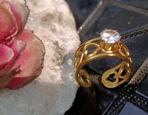Gold Tone Statement Ring