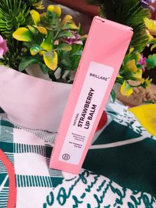 Brillare Strawberry Lip Balm is a natural, vegan l
