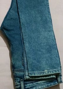 Men's Blue Washed Denim Jeans
