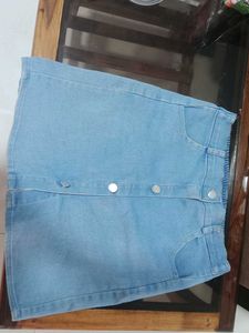 Cute Denim Mini Skirt