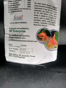SP Dry Shrimp Fish Food Seal Pack