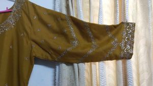 Embroidered Mustard salwaar set