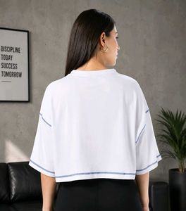 Graphic Print Cropped T-Shirt