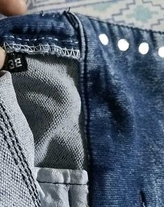 Acid Wash High-Waist Jeans Fits upto 34 inch