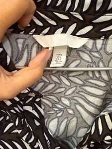 H&amp;M - Chic Leaf Print Midi Dress