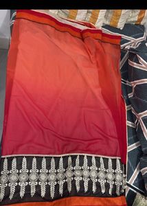 Stunning Ombre Saree with Embroidery