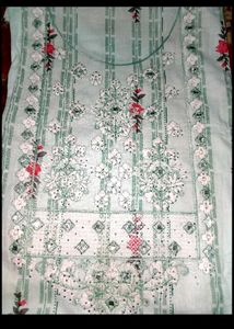 Beautiful Mint Green Kurta Set material