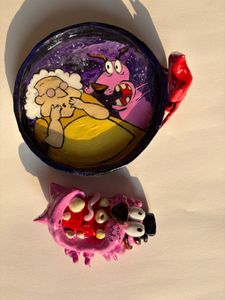 Courage the Cowardly Dog lighter cover &amp; ash tray