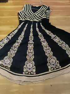 Embroidered Anarkali Kalidar Kurti