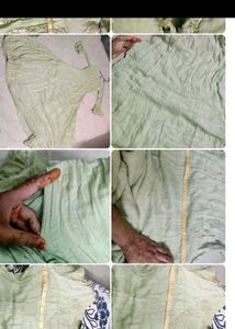 Light Green Sequin Ethnic Gown