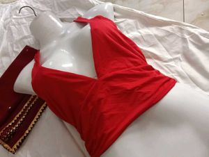 with freebies ❗ Red Halter Sundress